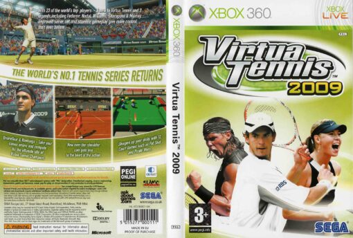 Hra Virtua Tennis 2009 pro XBOX 360 X360 konzole