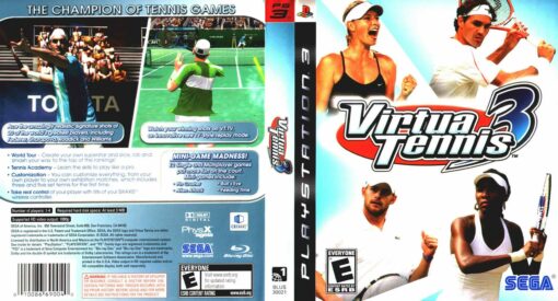 Hra Virtua Tennis 3 pro PS3 Playstation 3 konzole