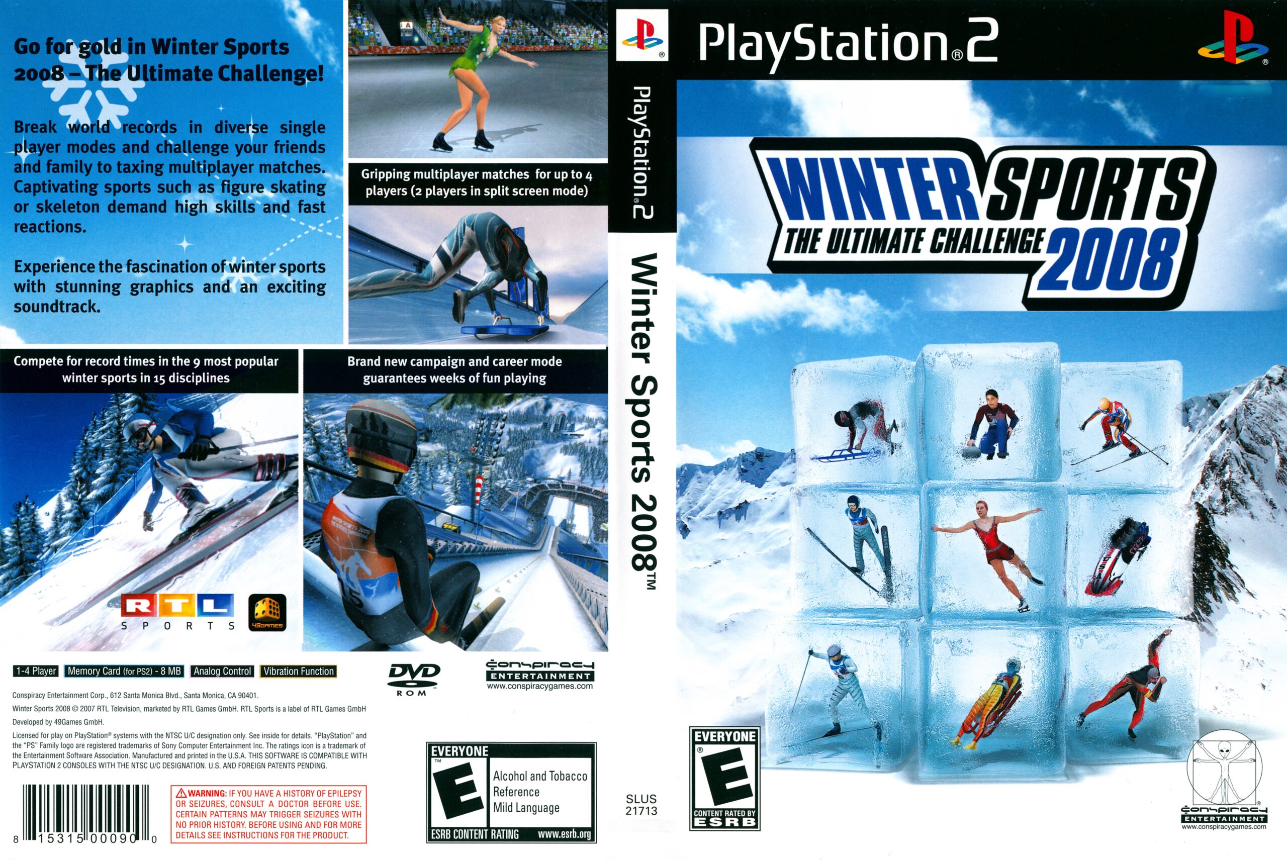 Hra Winter Sports: The Ultimate Challenge pro PS2 Playstation 2 konzole