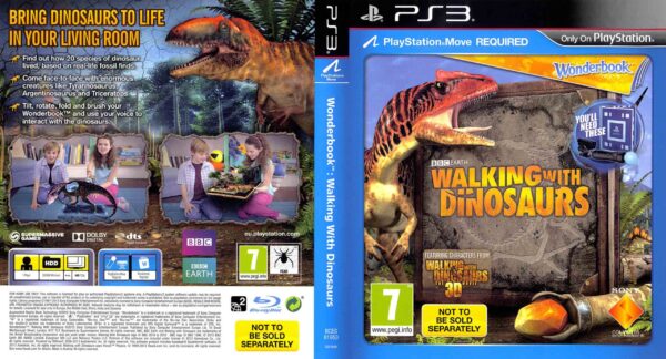 Hra Wonderbook: Walking Dinosaurs + kniha pro PS3 Playstation 3 konzole