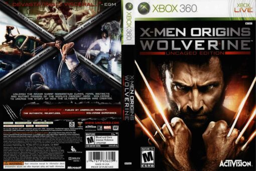 Hra X-Men Origins: Wolverine pro XBOX 360 X360 konzole