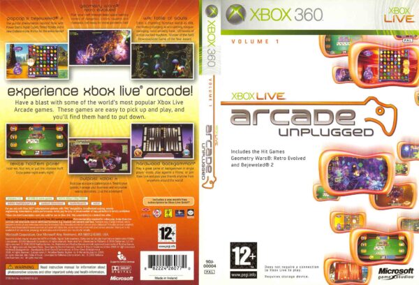 Hra XBOX Live Arcade Unplugged pro XBOX 360 X360 konzole