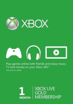 Xbox Live Gold - 1 měsíc příslušenství