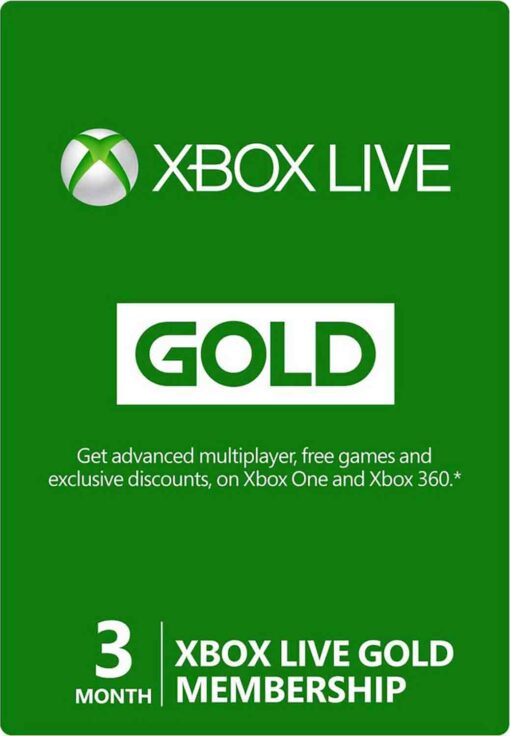 Xbox Live Gold - 3 měsíce příslušenství