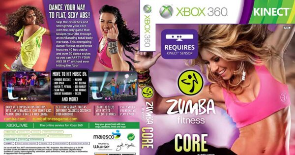 Hra Zumba Fitness: Core (břišní svaly) pro XBOX 360 X360 konzole