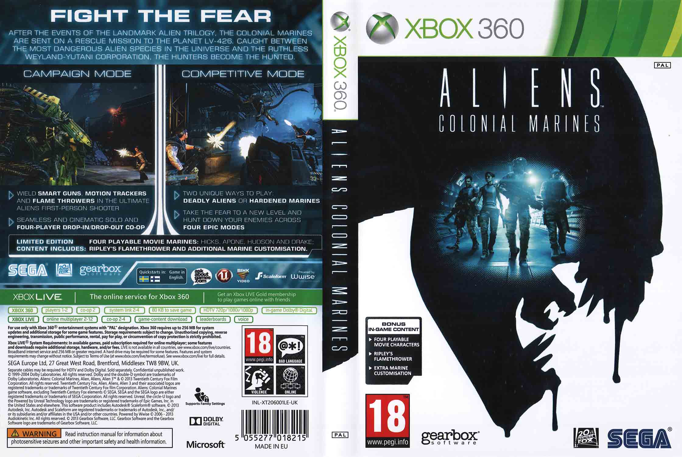 Aliens: Colonial Marines XBOX 360 — co-op