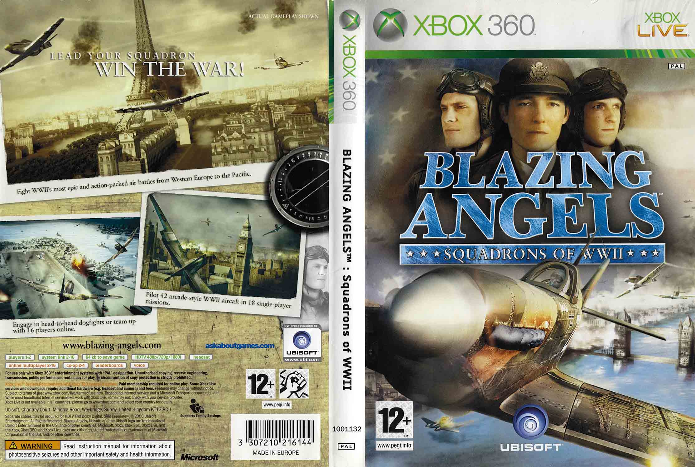 Blazing Angels Squadrons of WWII XBOX 360 — stíhačky