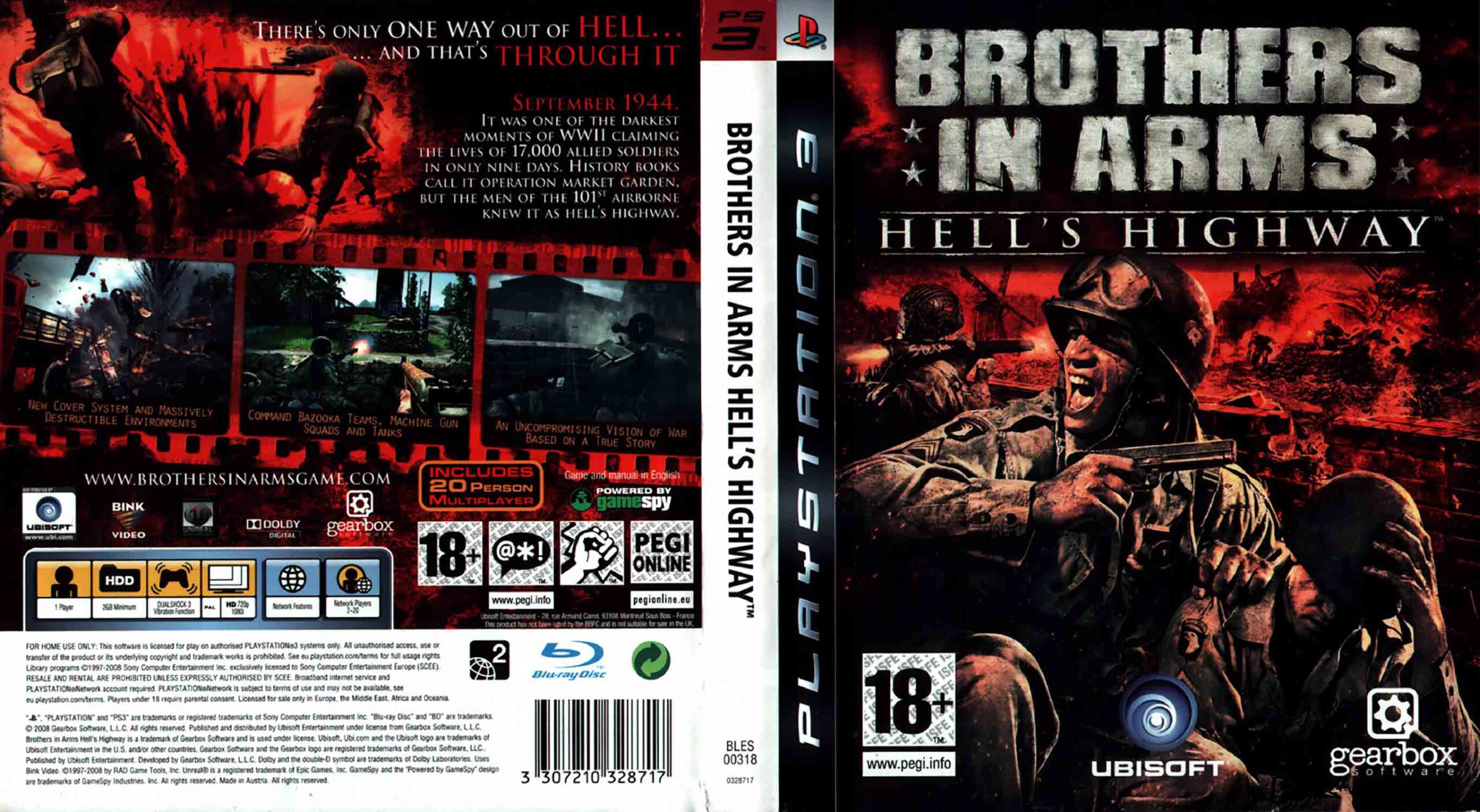 Brothers in Arms: Hell's Highway PS3 — druhá světová válka