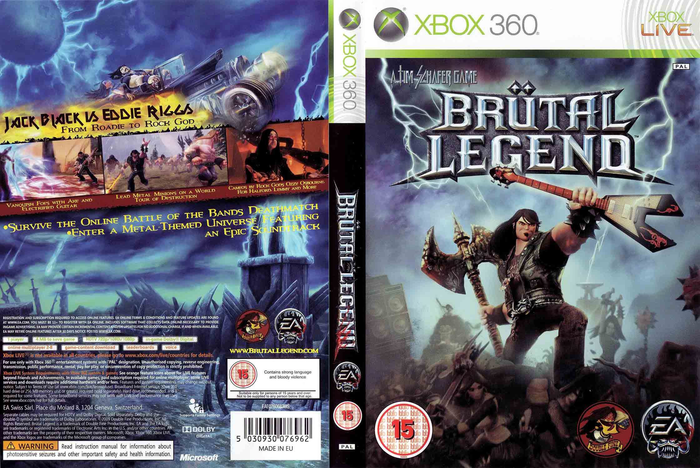 Brütal Legend pro XBOX 360 — akční dobrodružství