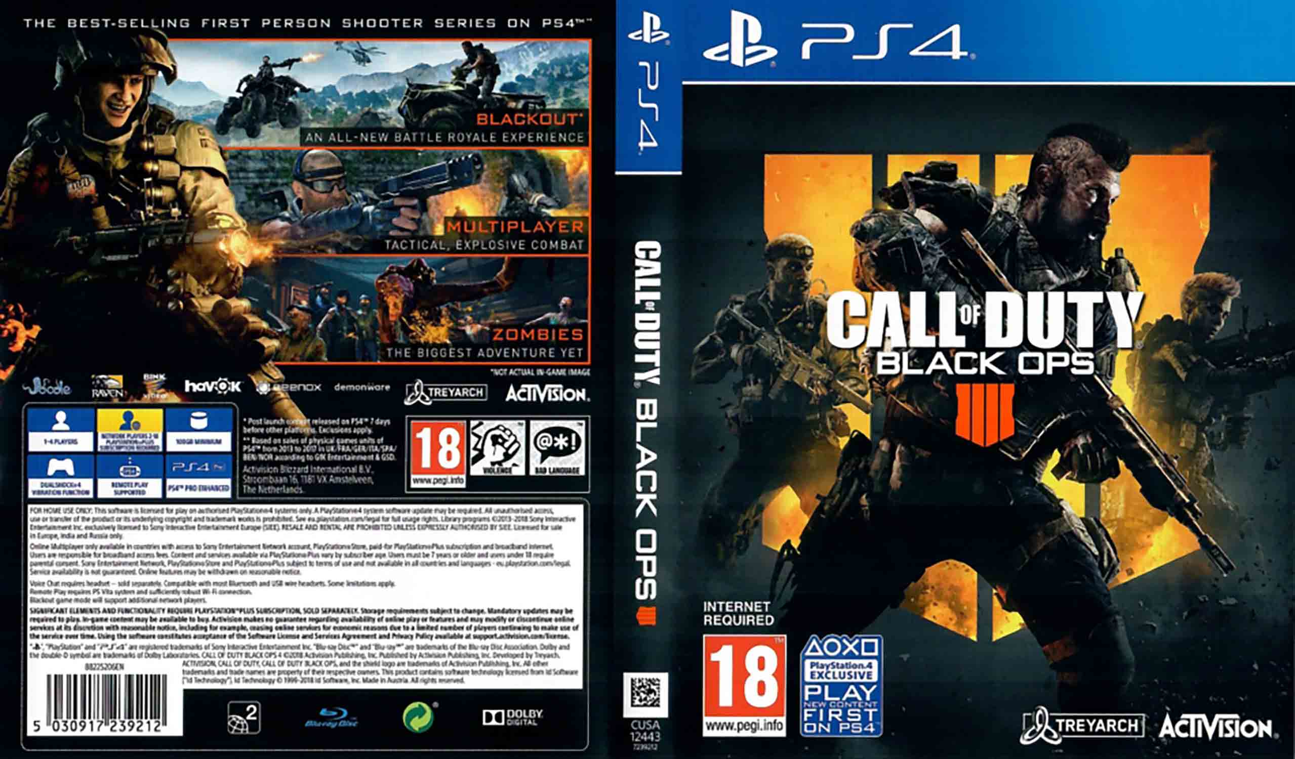 Call of Duty: Black Ops 4 pro PS4 — zombie