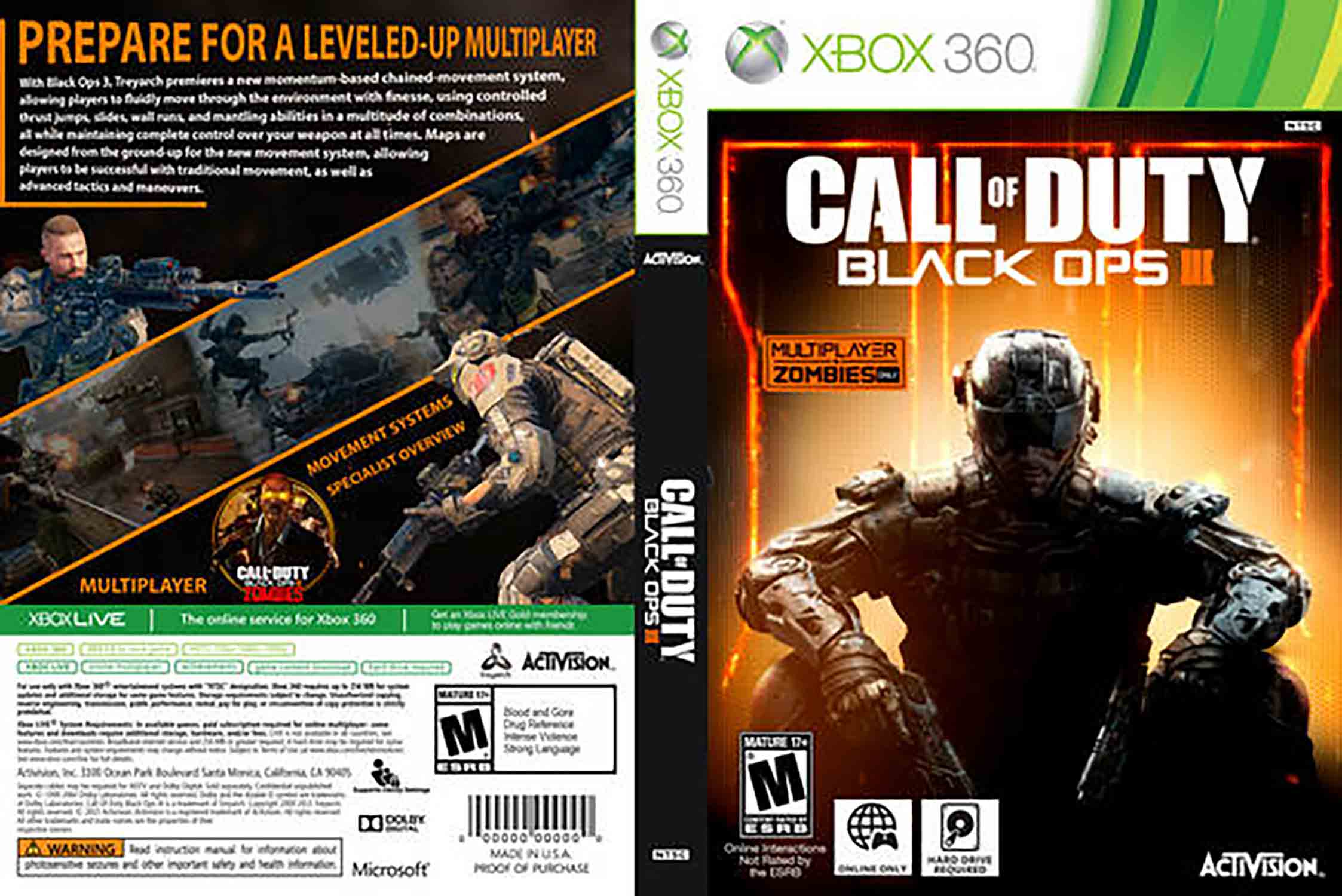 Call of Duty Black Ops III pro Xbox 360 — zombie