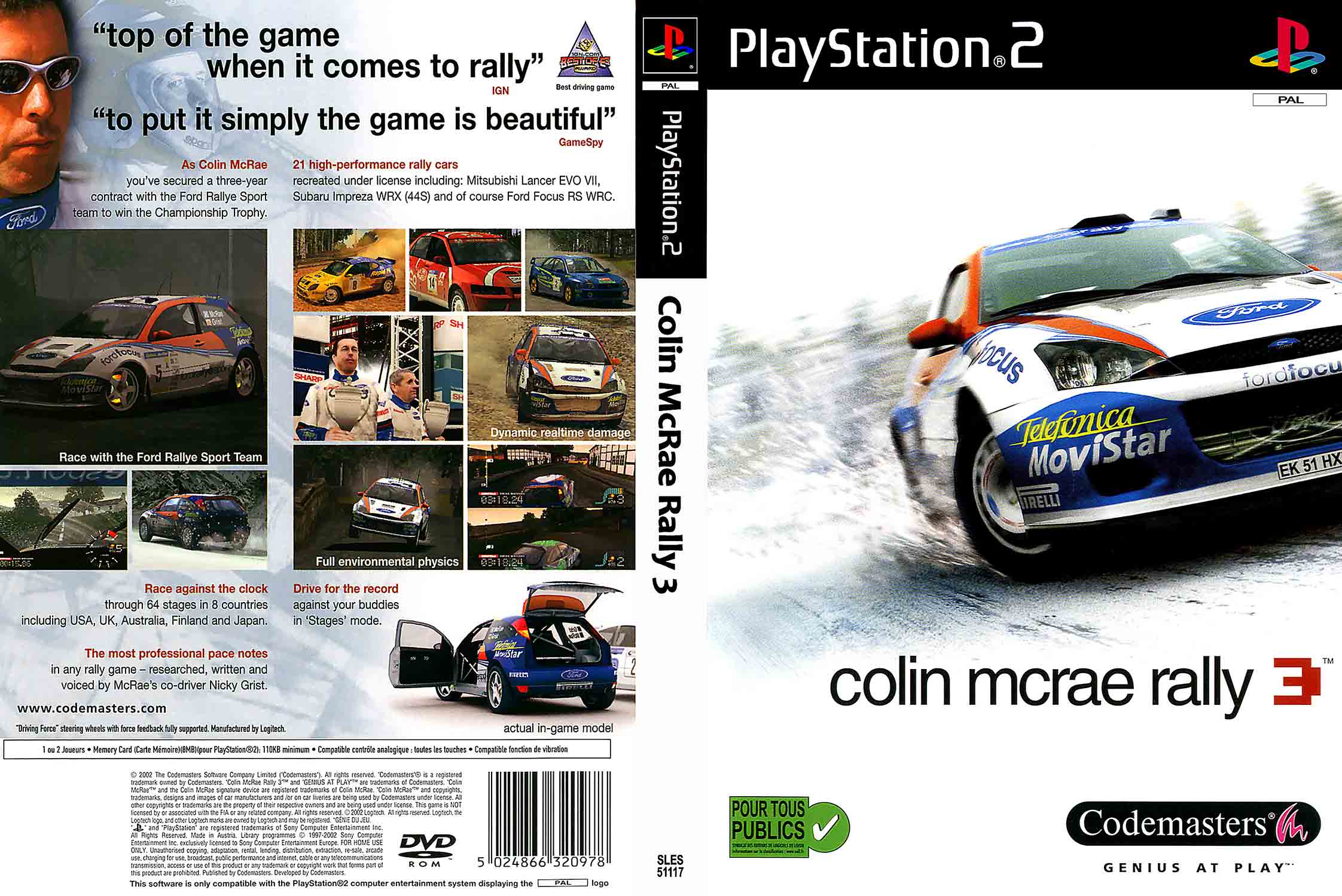Colin McRae Rally 3 pro PS2 — Ford Focus WRC