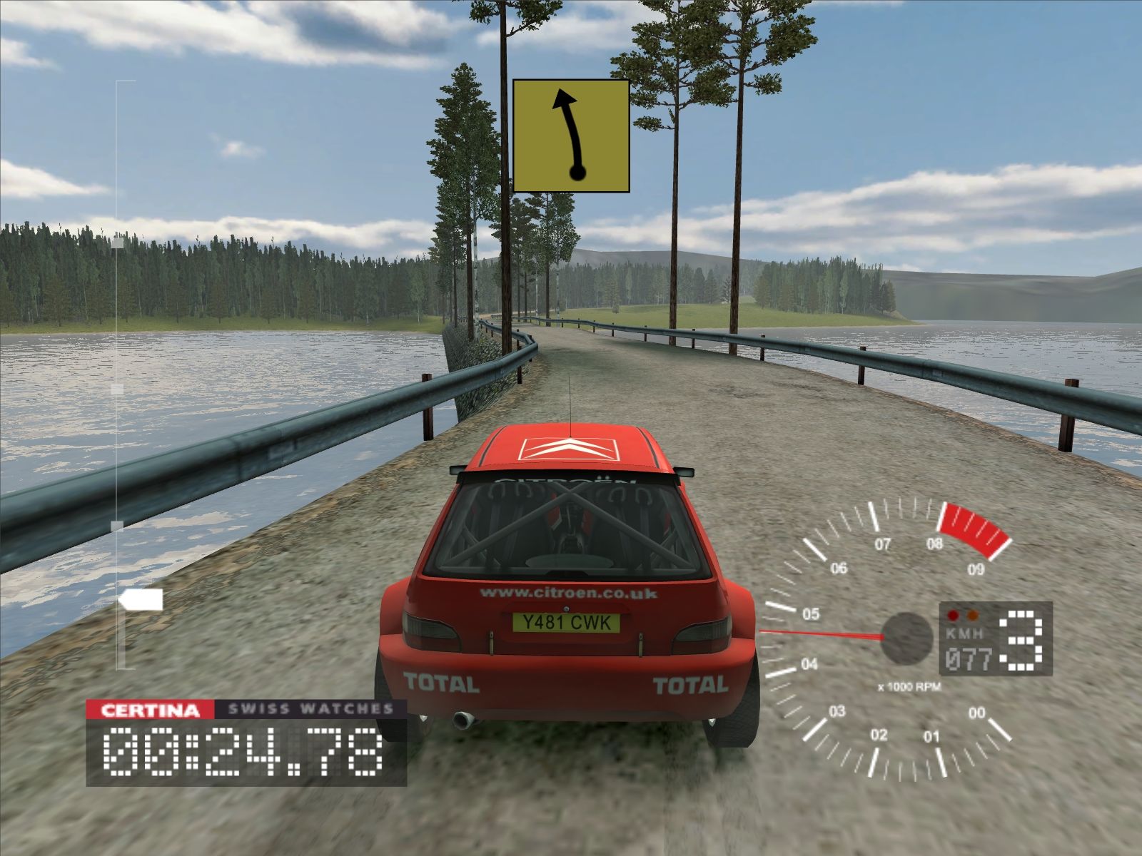 Colin McRae Rally 3 pro PS2 — štěrk a sníh