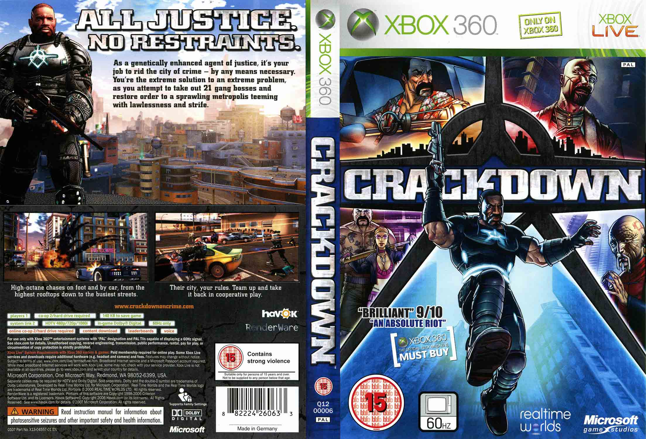 Crackdown pro Xbox 360 - vertikální hratelnost a superschopnosti Agenta