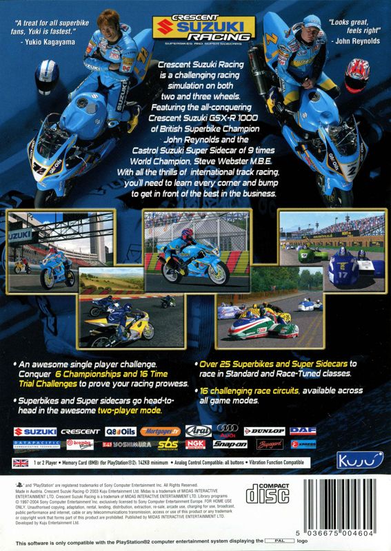 Crescent Suzuki Racing pro PS2 — Brands Hatch