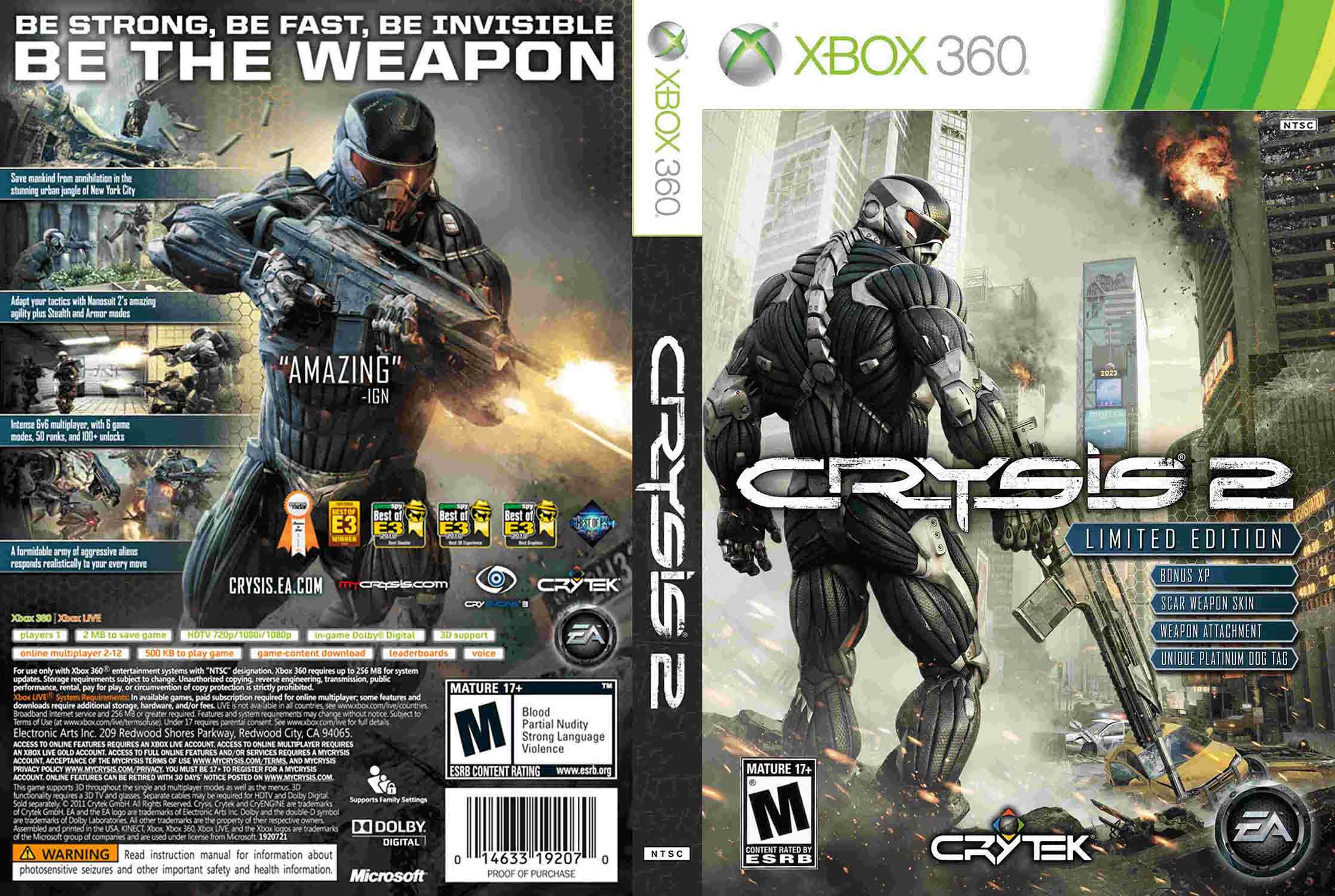 Crysis 2 pro XBOX 360 — nanosuit
