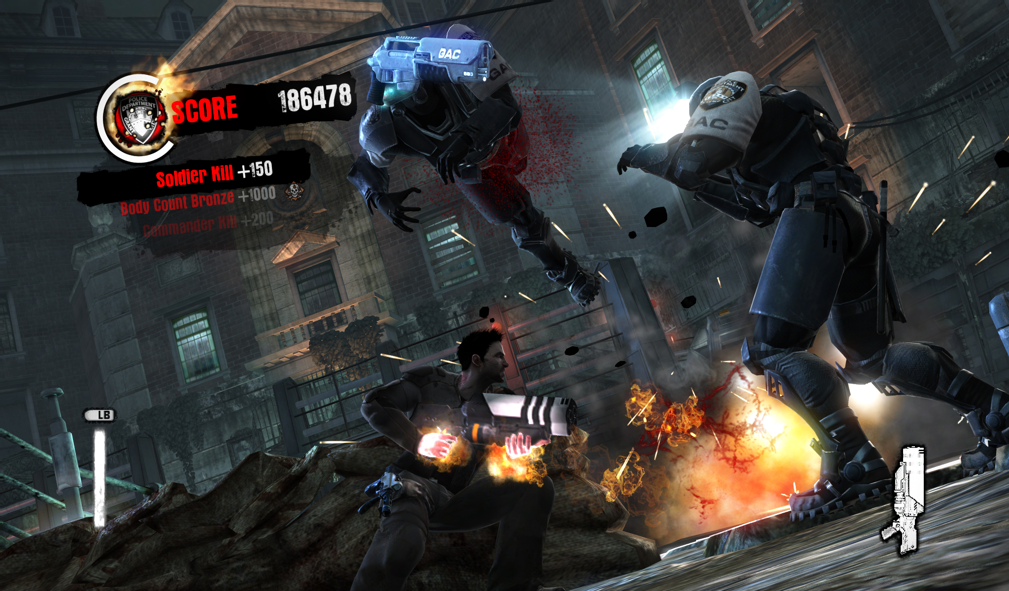 Dead to Rights Retribution XBOX 360 — gameplay