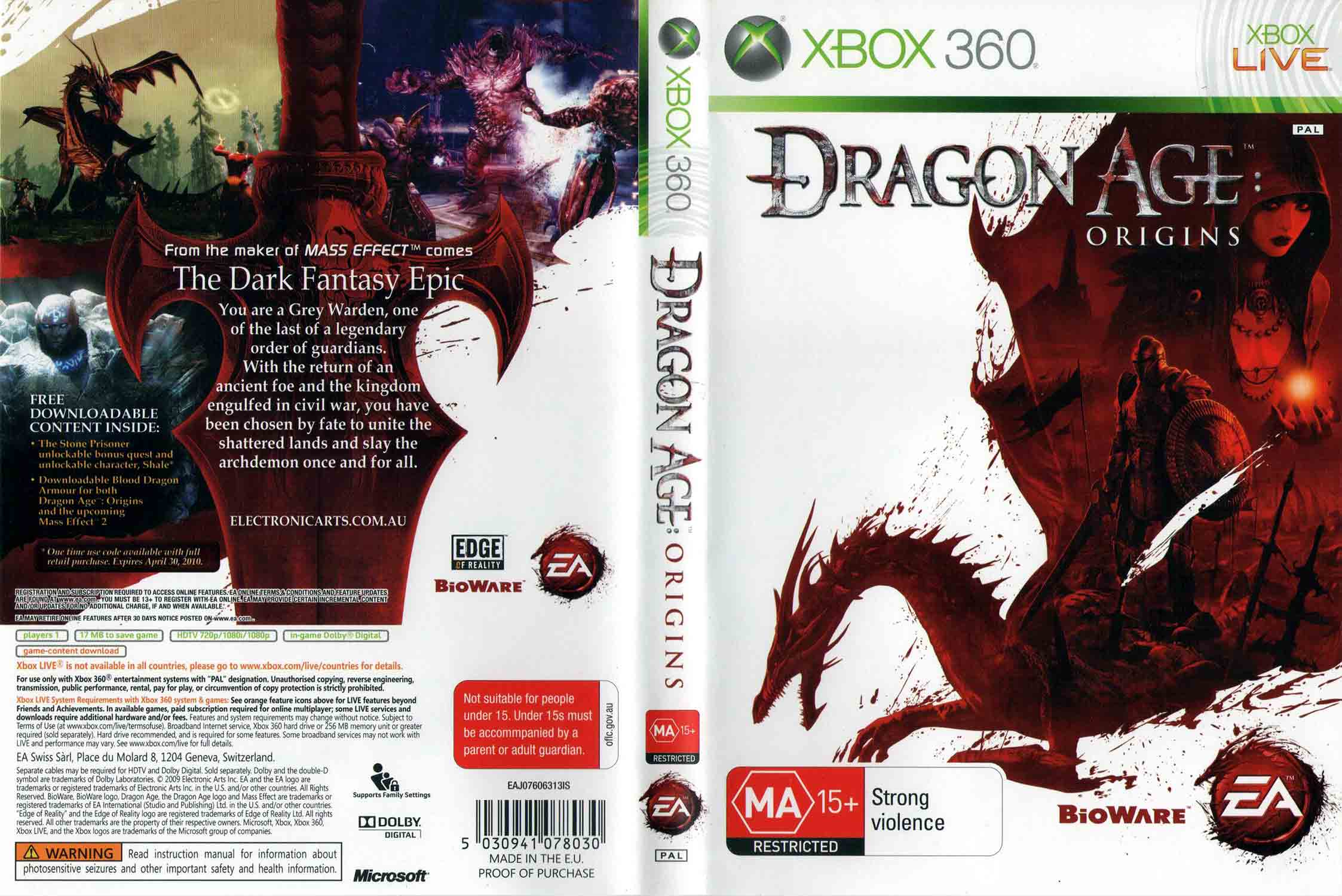Dragon Age: Origins pro XBOX 360 — fantasy