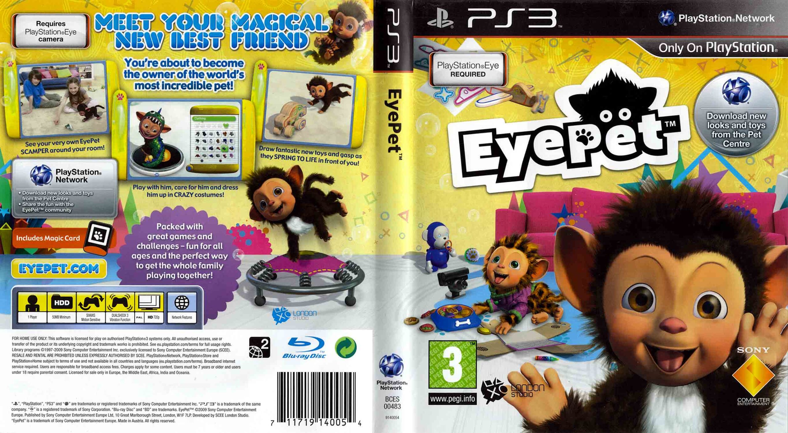 EyePet pro PS3 — virtuální mazlíček