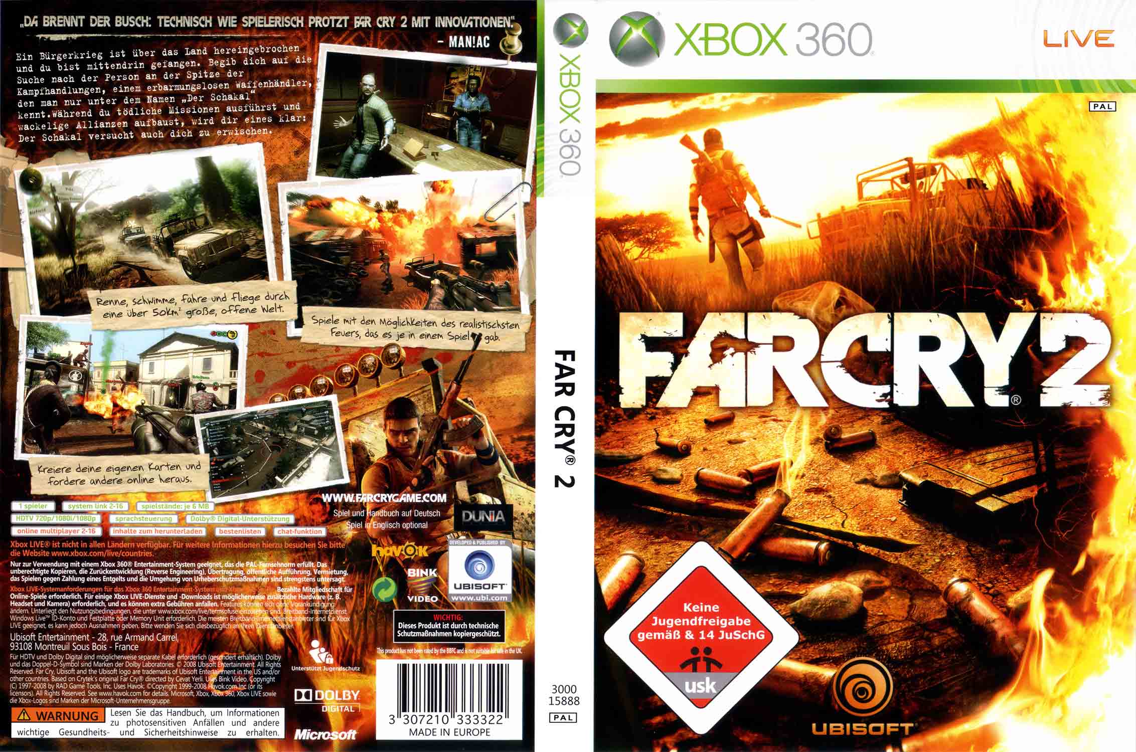 Far Cry 2 XBOX 360 — otevřený svět