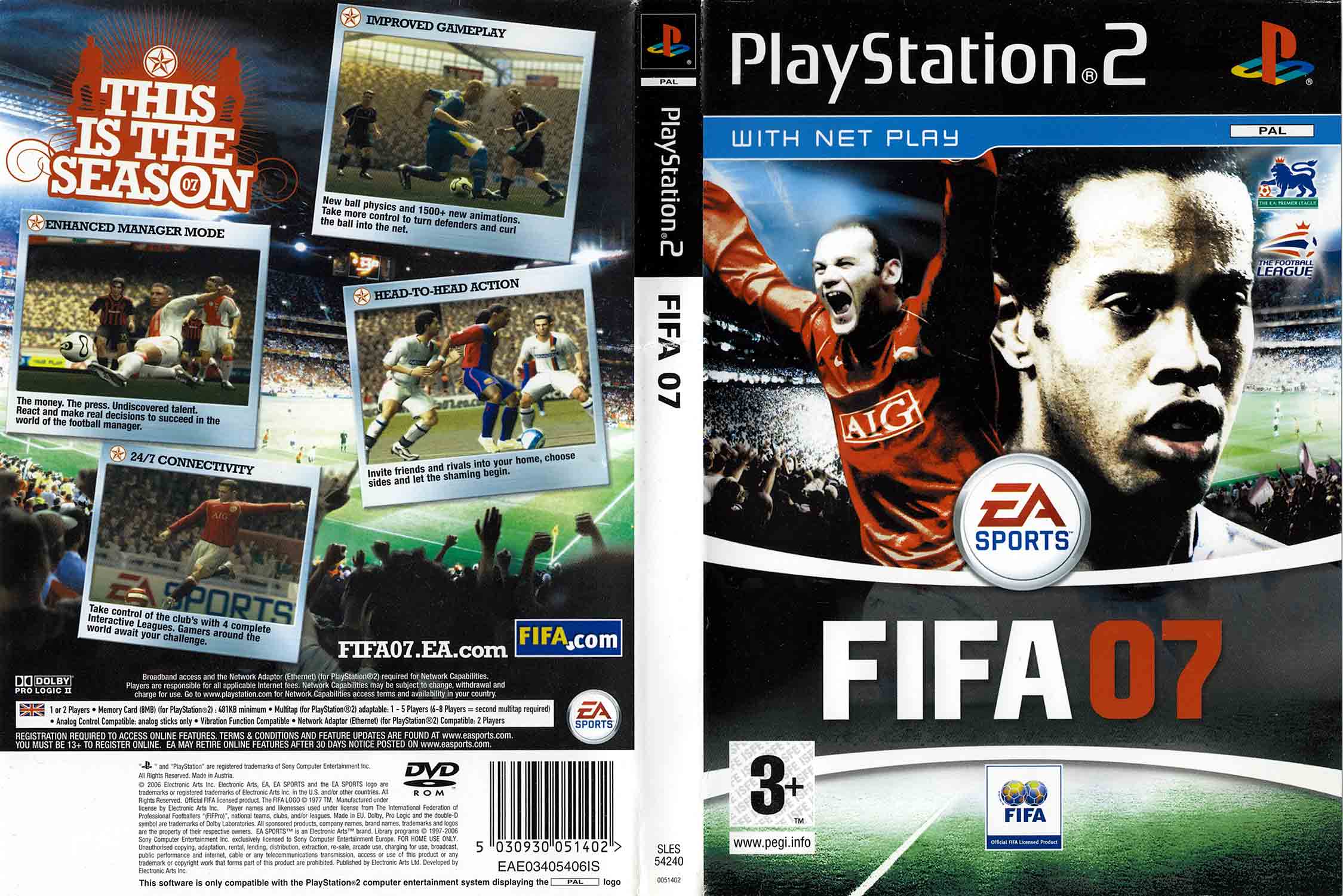 FIFA 07 pro PS2 — Manager Mode