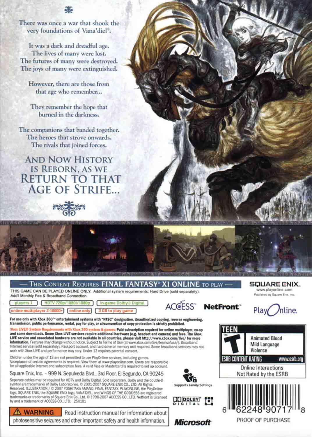 Final Fantasy XI XBOX 360 — fantasy dobrodružství