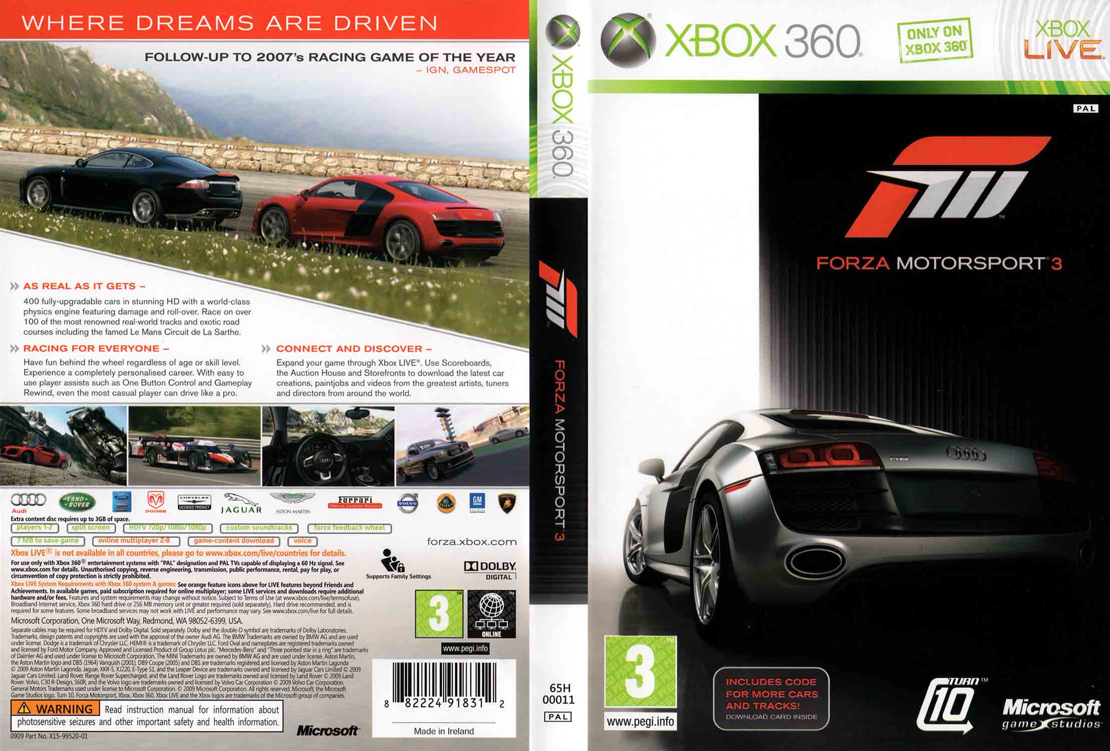Forza Motorsport 3 pro Xbox 360 — simulátor