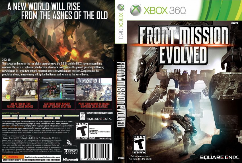 Front Mission Evolved pro XBOX 360 — mecha akce