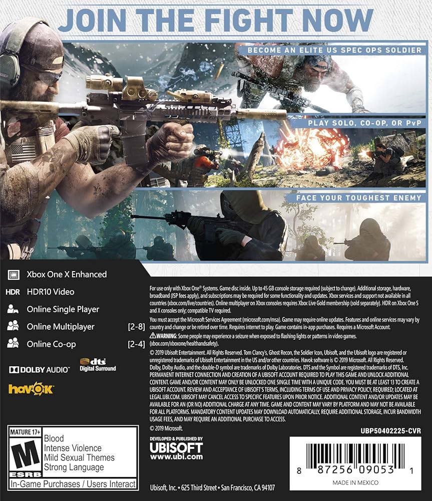 Tom Clancy's Ghost Recon Breakpoint pro XBOX ONE — vojenská akce
