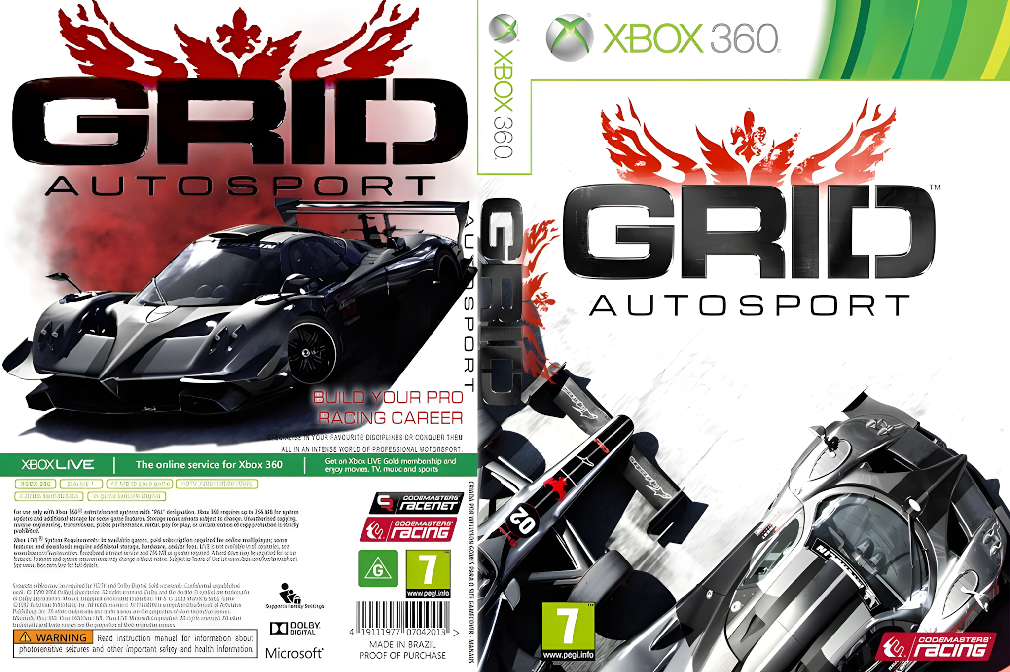 GRID Autosport pro XBOX 360 — pro dva hráče