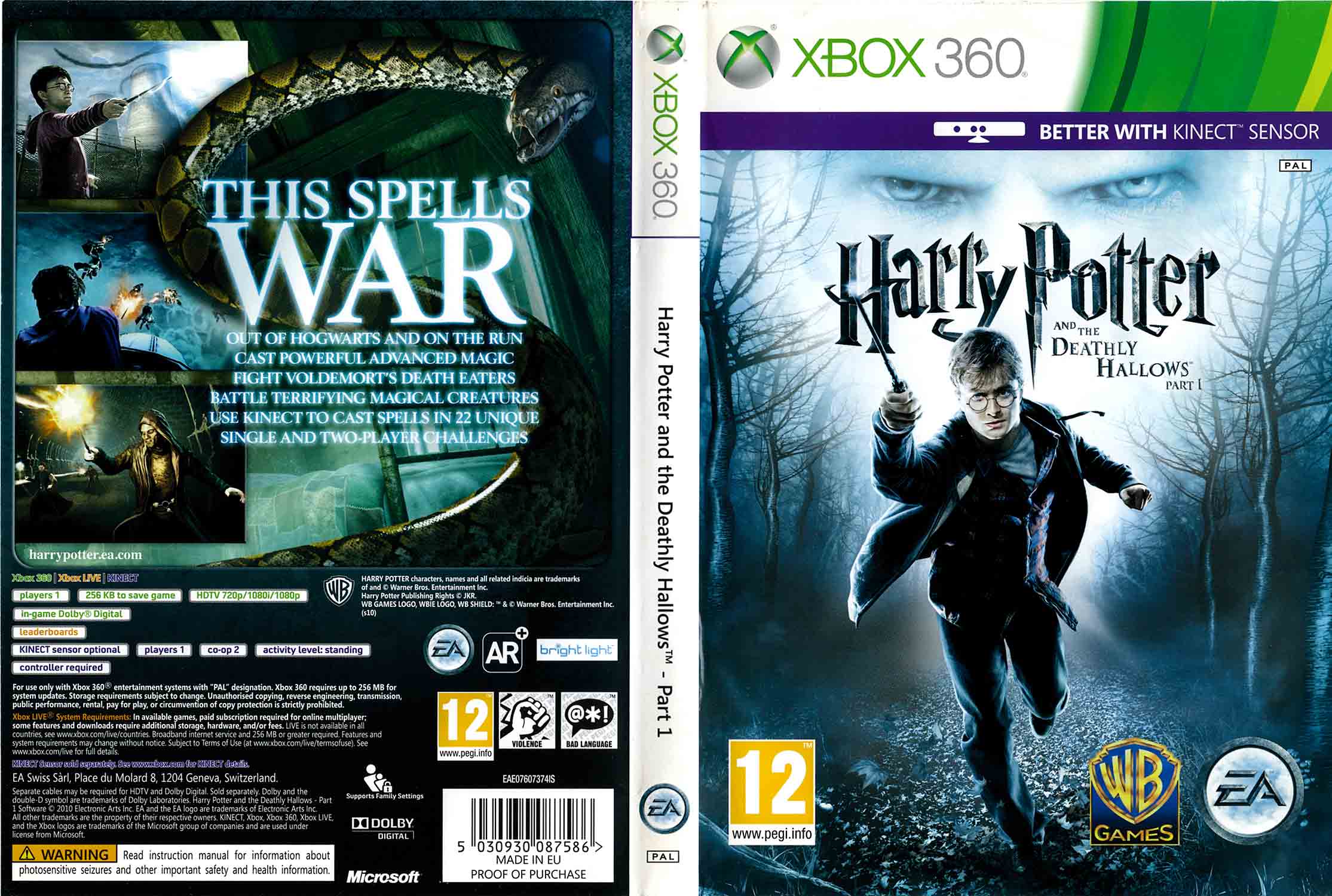 Harry Potter and the Deathly Hallows: Part 1 pro Xbox 360 — hra pro děti