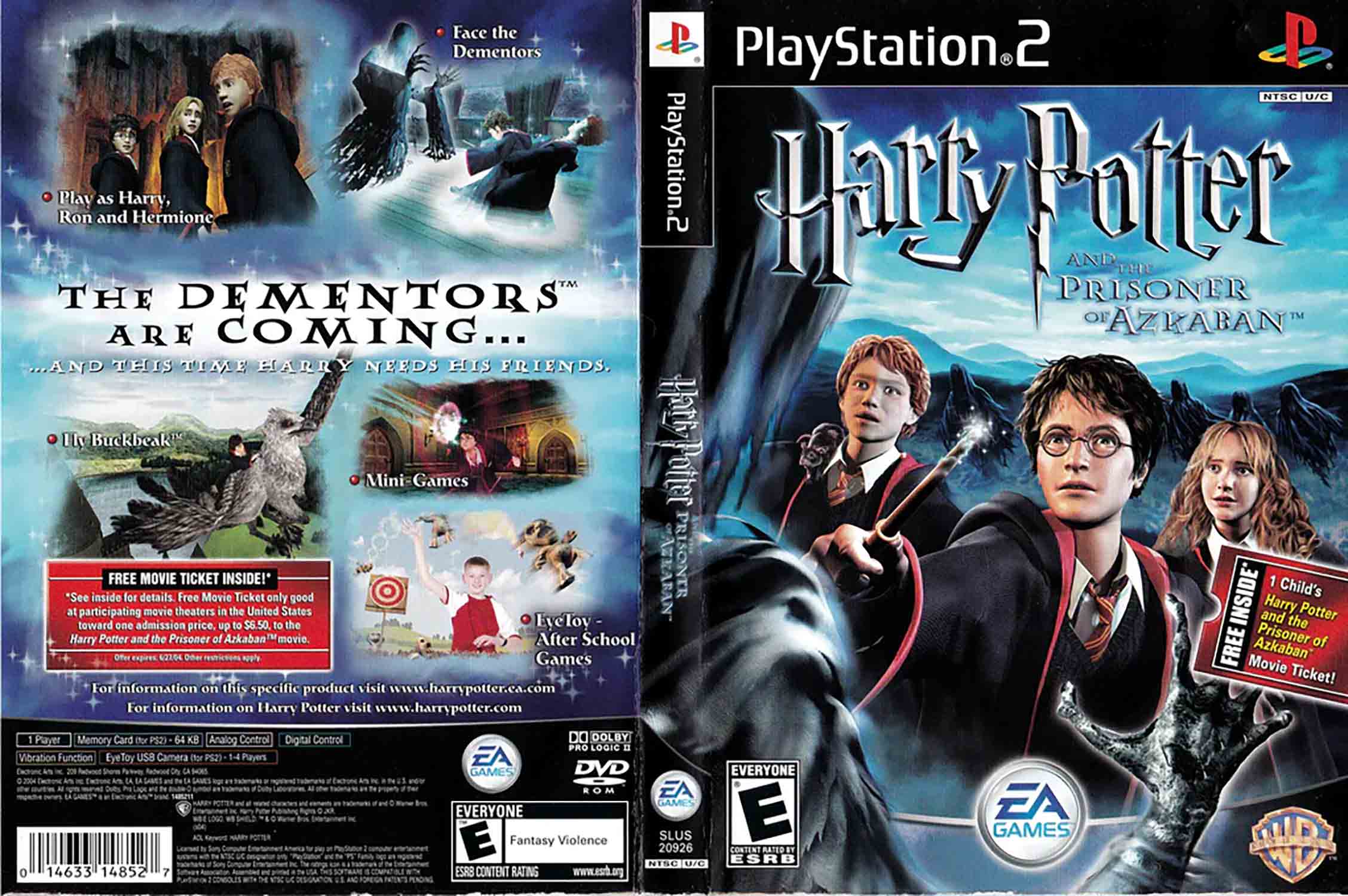 Harry Potter and the Prisoner of Azkaban pro PS2 — dětská adventura