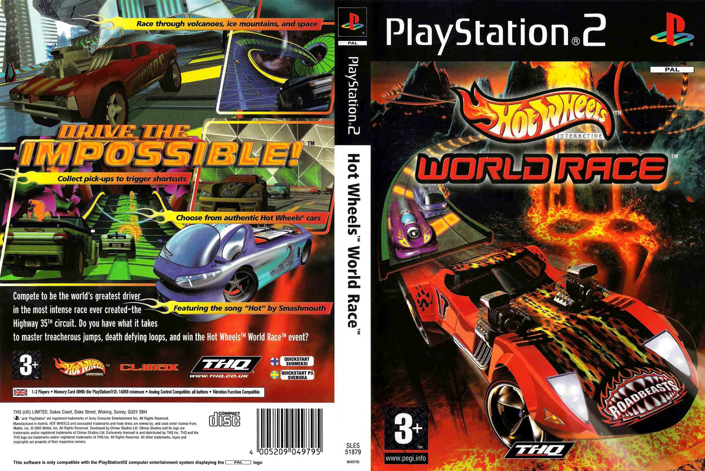 Hot Wheels: World Race pro PS2 — auta
