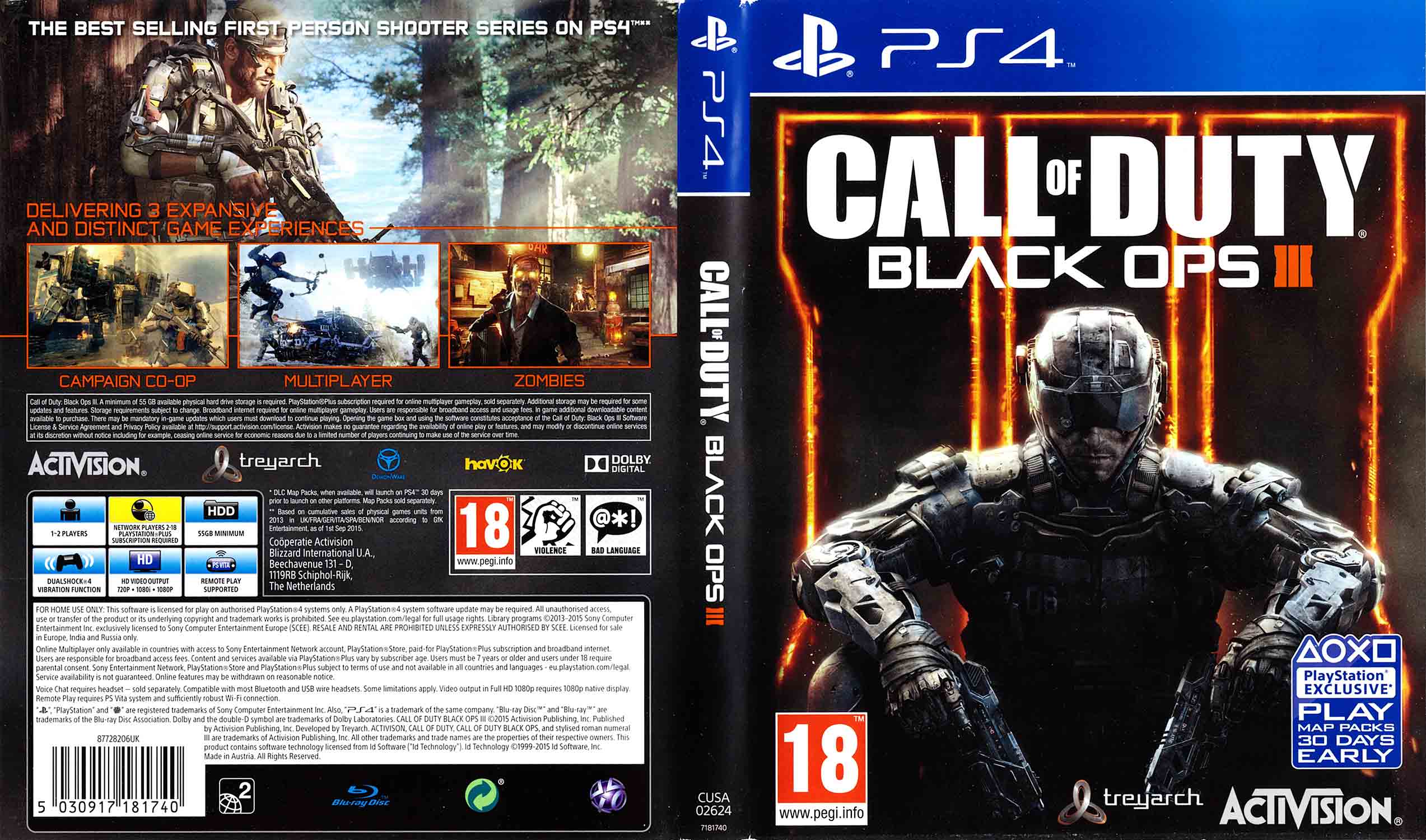 Hra Call of Duty: Black Ops III (3) pro PS4 Playstation 4 konzole - PLAYSTATION 4