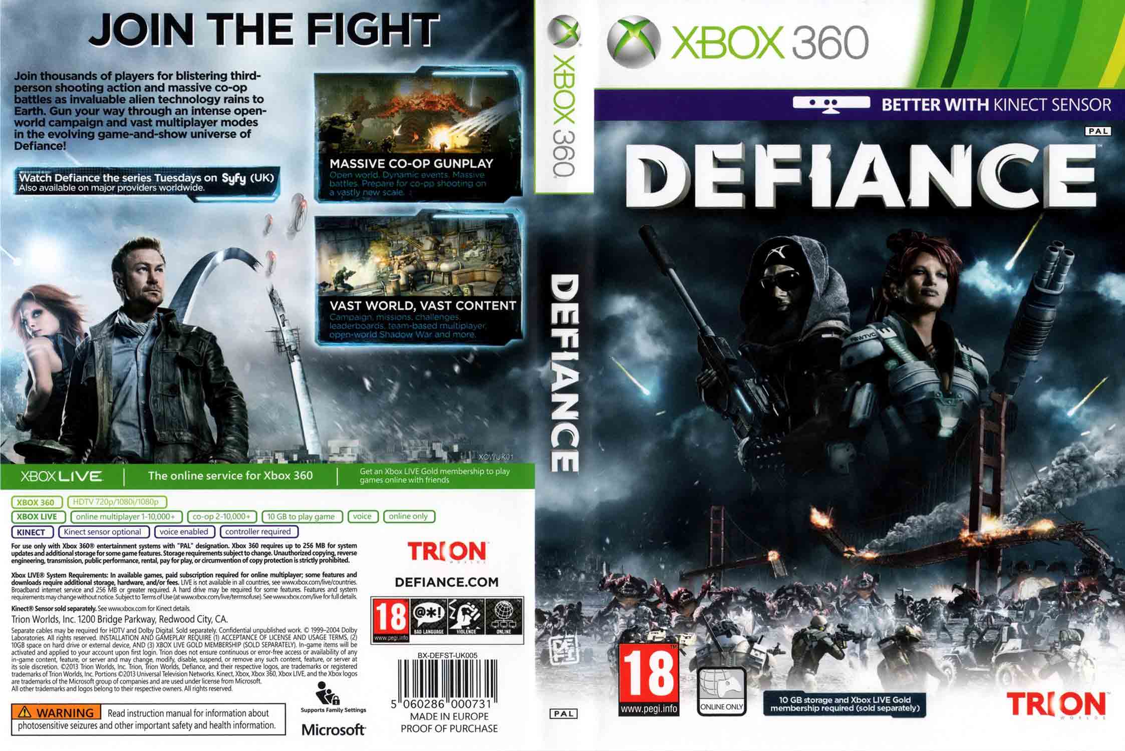 Hra Defiance pro XBOX 360 X360 konzole - XBOX 360
