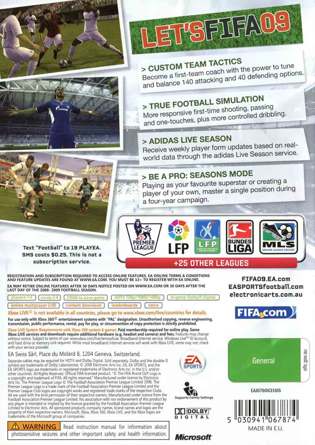 Hra FIFA 09 pro XBOX 360 X360 konzole - XBOX 360