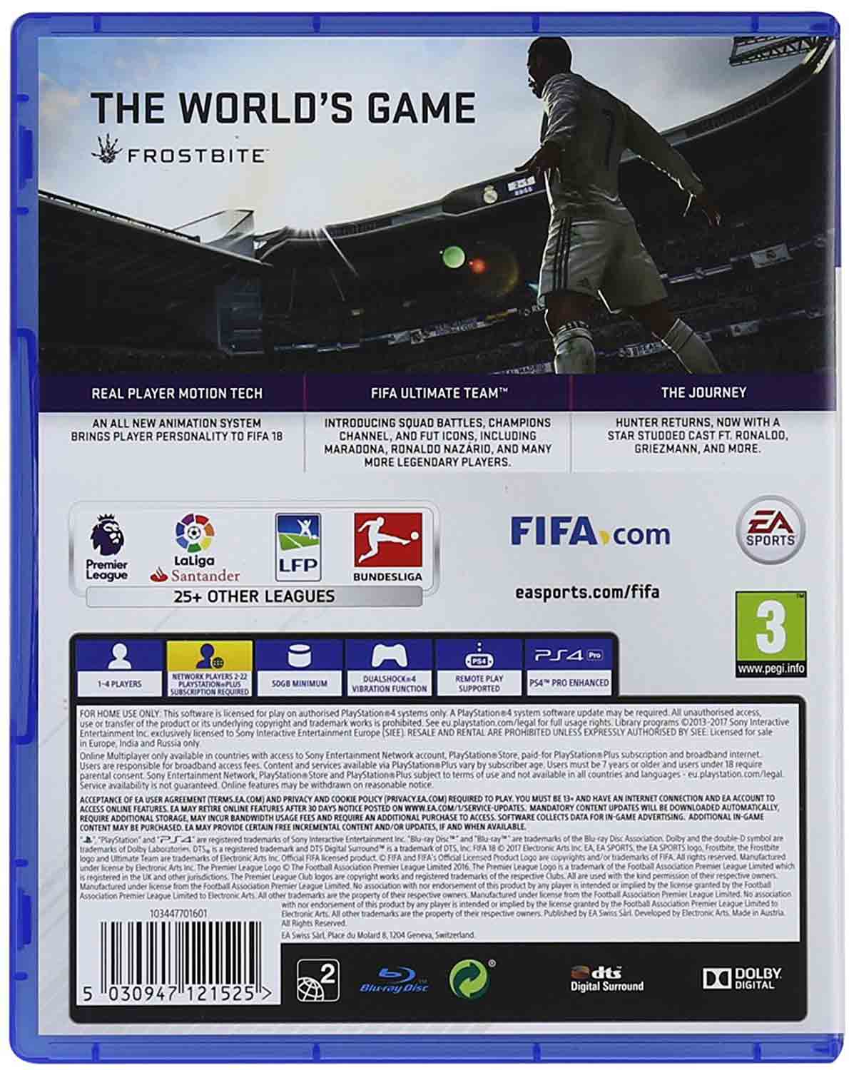 Hra FIFA 18 pro PS4 Playstation 4 konzole - PLAYSTATION 4