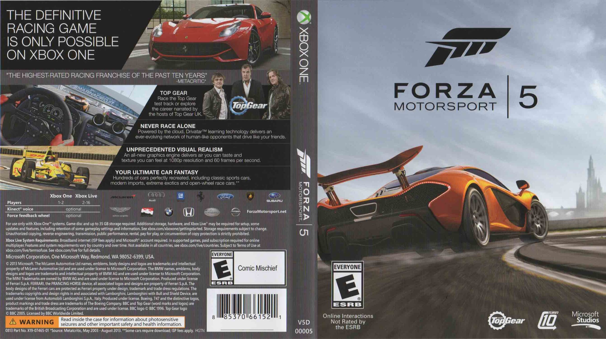 Hra Forza Motorsport 5 pro XBOX ONE XONE X1 konzole - XBOX ONE