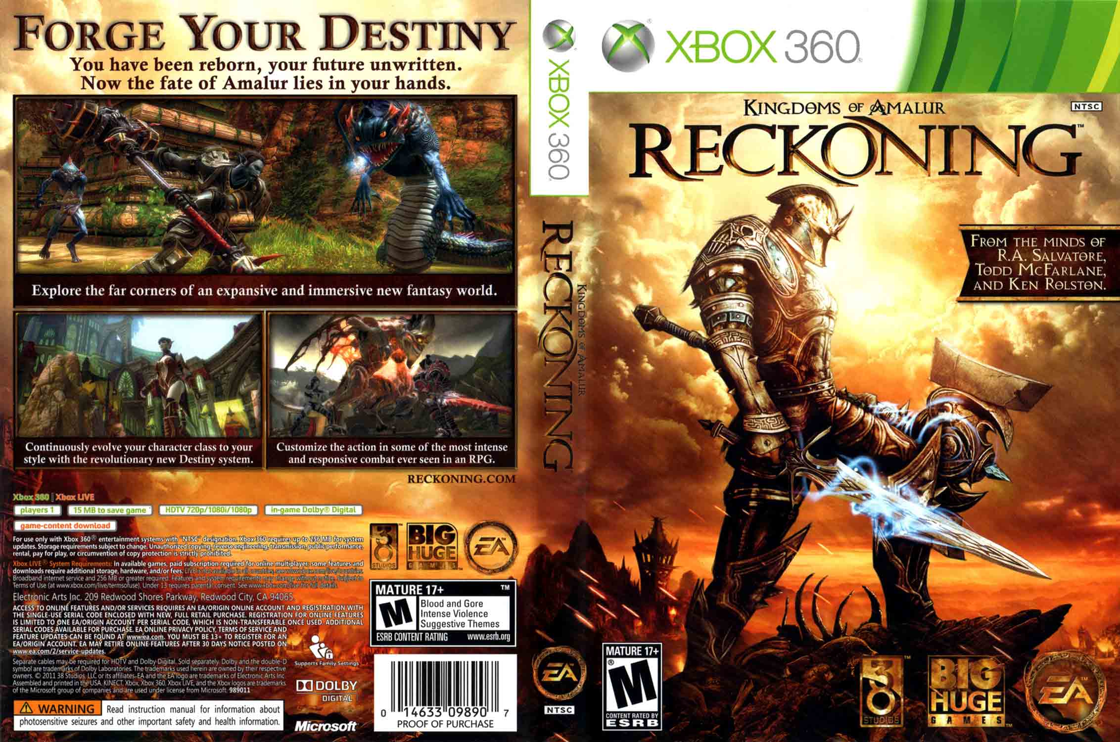 Hra Kingdoms of Amalur: Reckoning pro XBOX 360 X360 konzole - XBOX ONE