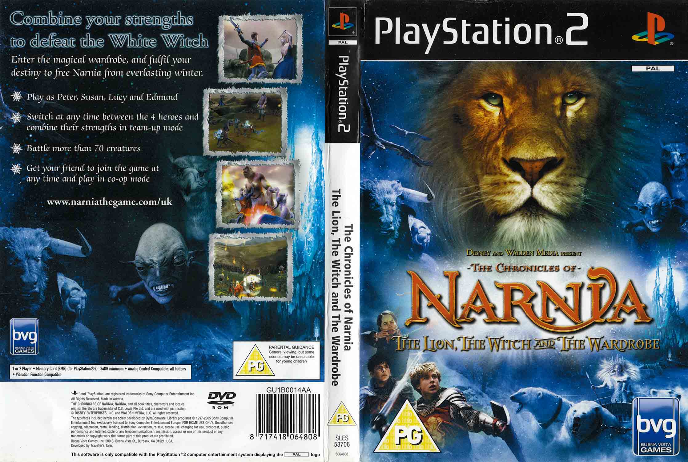 Hra The Chronicles of Narnia: The Lion, the Witch and the Wardrobe pro PS2 Playstation 2 konzole - PLAYSTATION 2