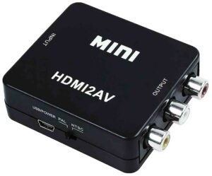 Konvertor z HDMI na CINCH RCA AV adaptér černý příslušenství - XBOX ONE