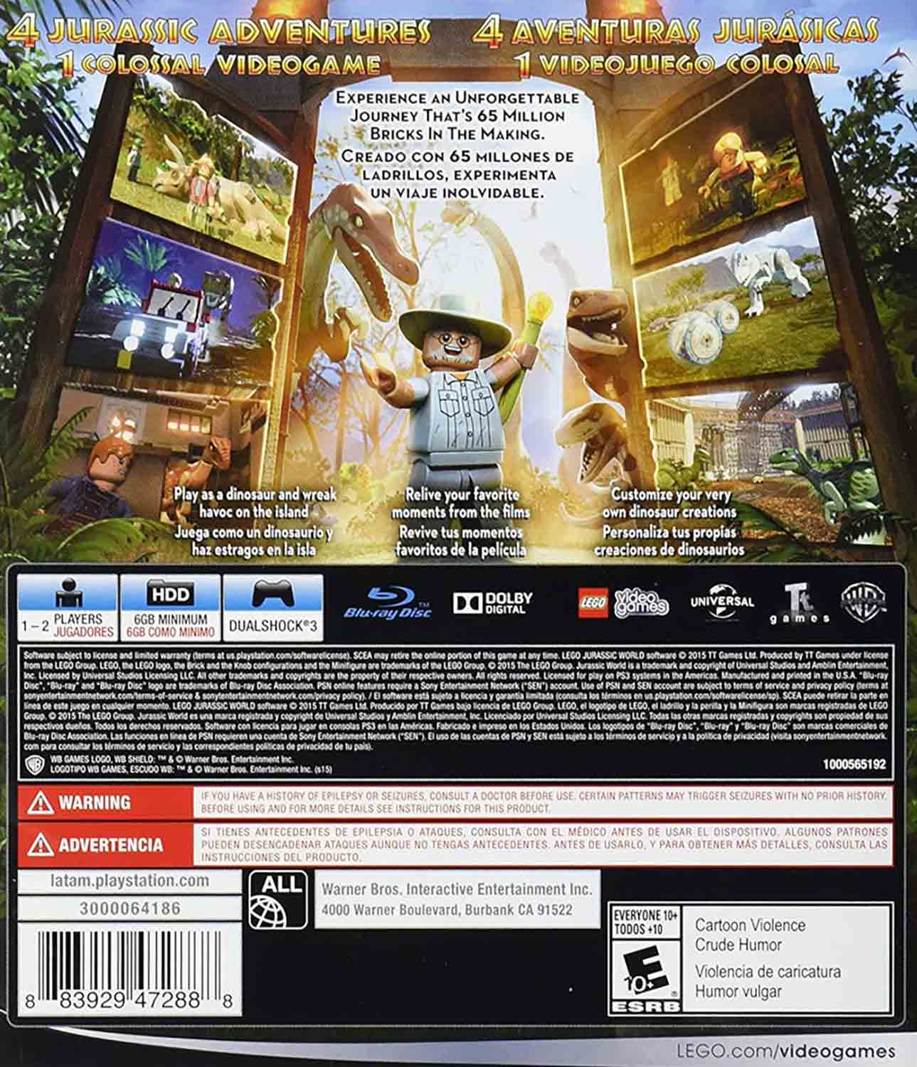 LEGO Jurassic World pro PS3 — hra pro děti