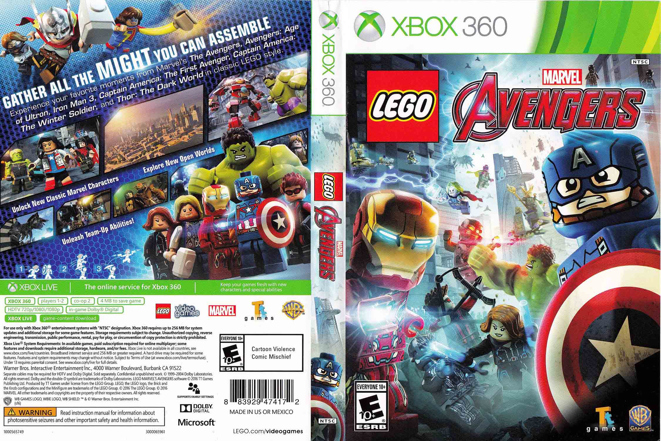 LEGO Marvel's Avengers pro XBOX 360 — pro dva hráče