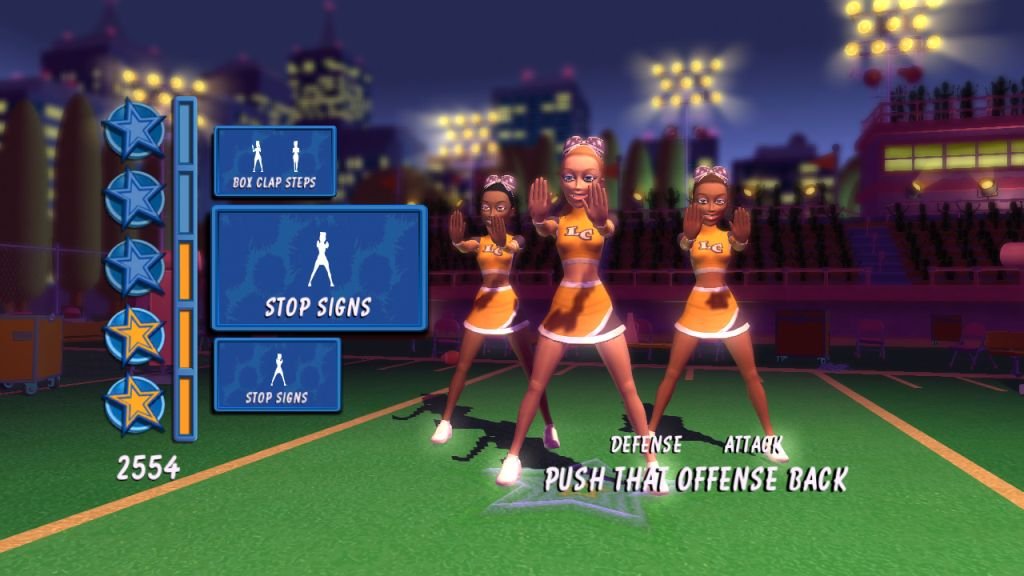Let's Cheer pro Xbox 360 — pohyb