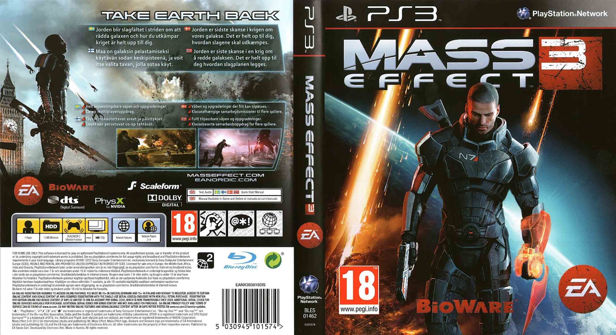 Mass Effect 3 PS3 — kosmická střílečka