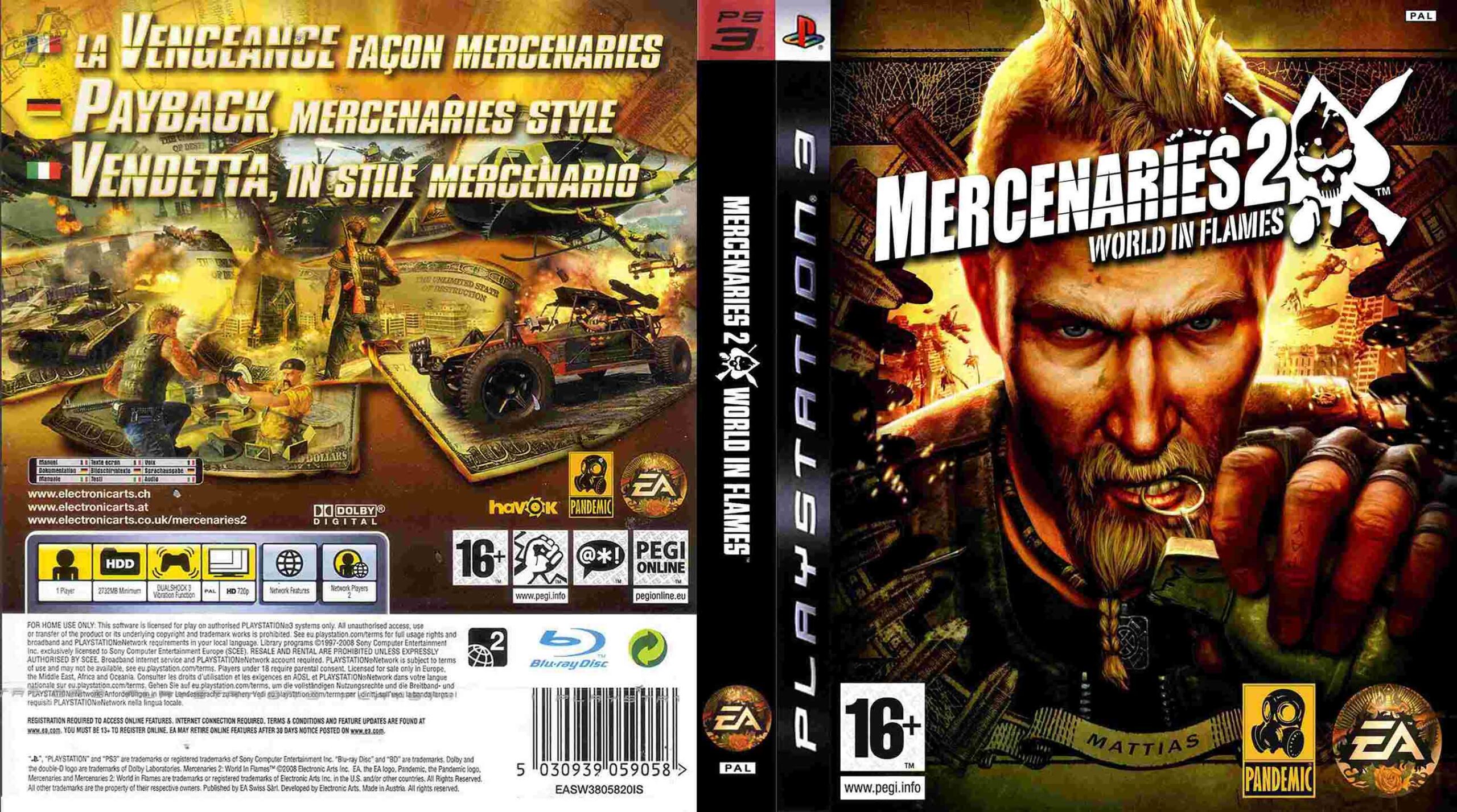 Mercenaries 2: World in Flames pro PS3 — otevřený svět