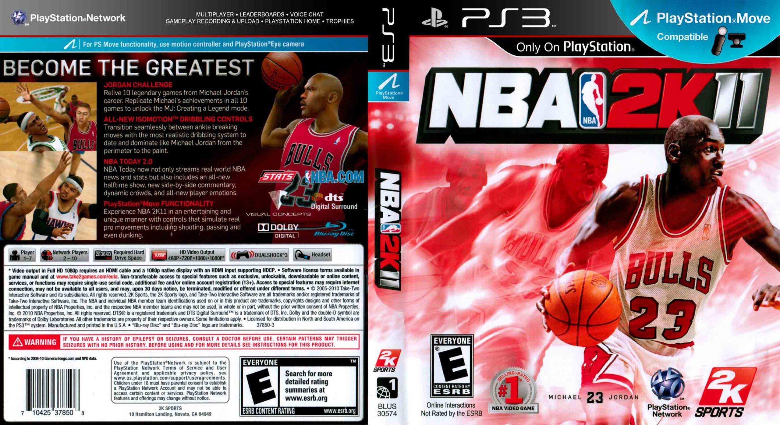 NBA 2K11 pro PS3 — Michael Jordan