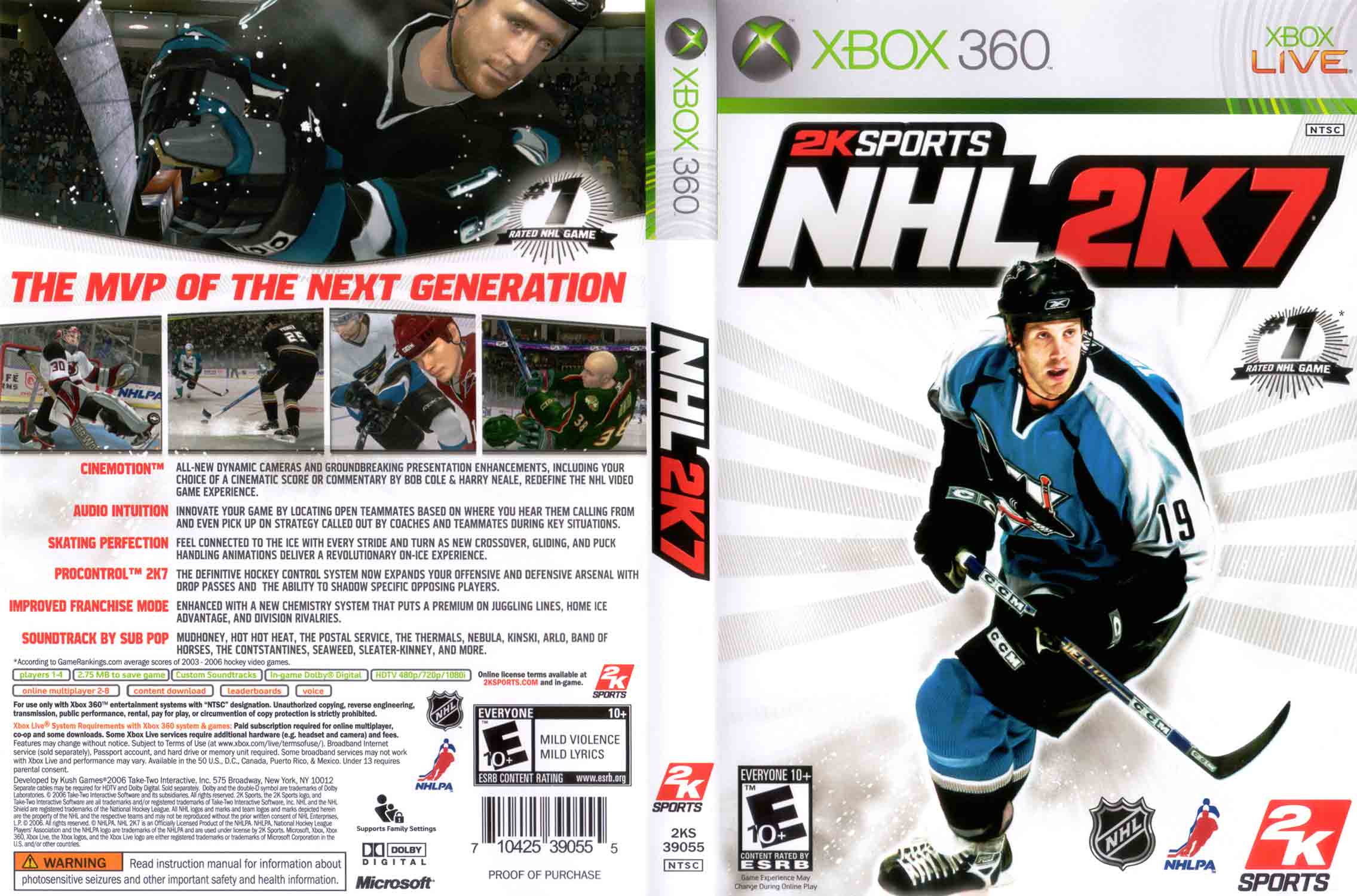 NHL 2K7 pro Xbox 360 — lední hokej