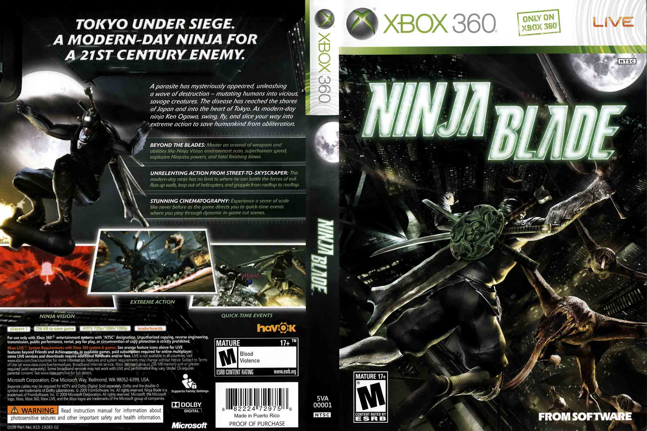 Ninja Blade XBOX 360 — pro dva hráče