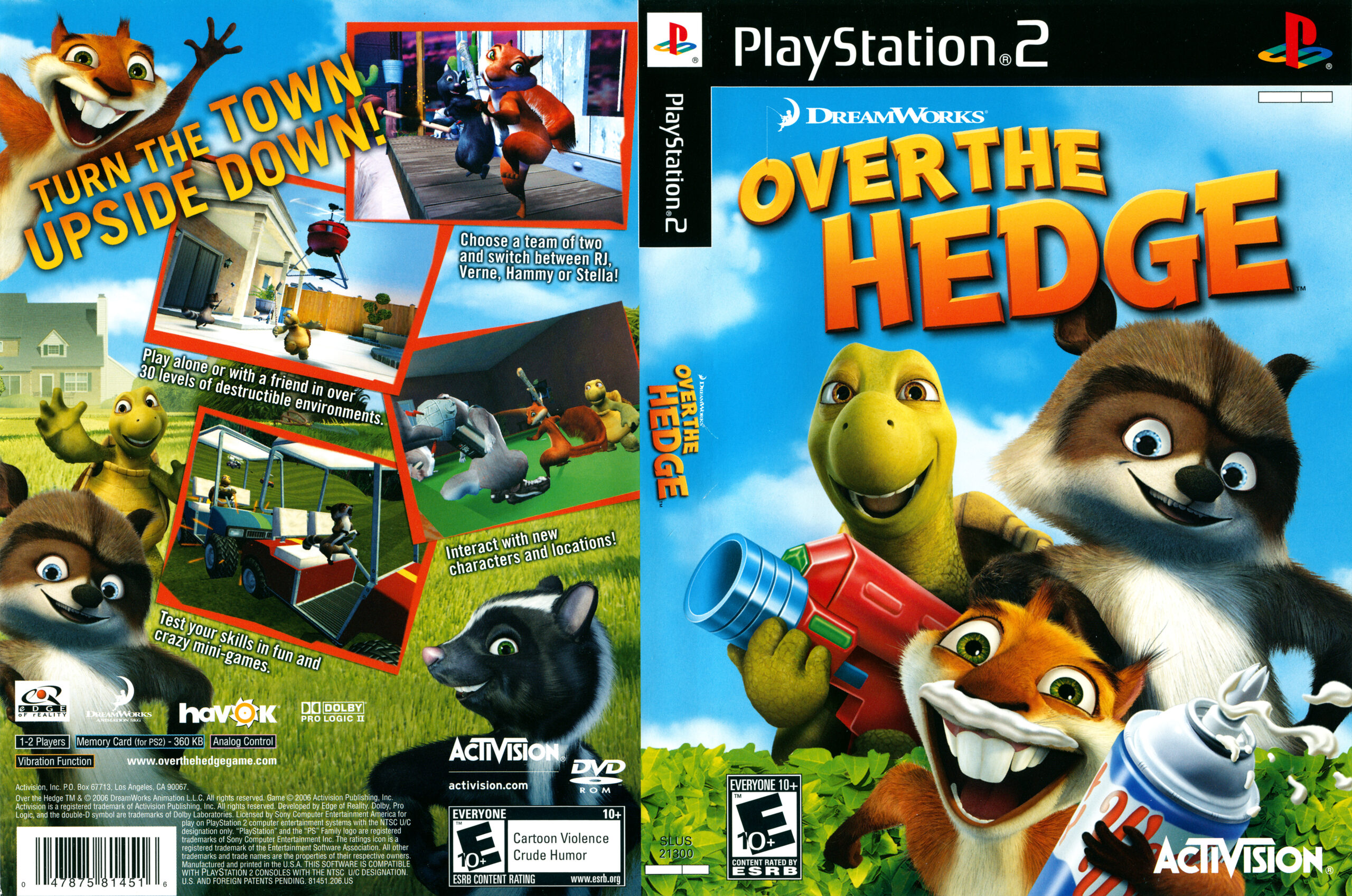 Over the Hedge (Za plotem) pro PS2 — pro dva hráče